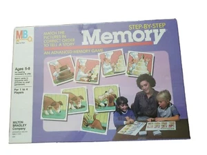 Step - By - Step Memory An Advanced Memory Game Milton Bradley NEW SEALED 1986 - Picture 1 of 3