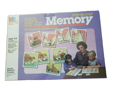 Step - By - Step Memory An Advanced Memory Game Milton Bradley NEW SEALED 1986 - Image 1 of 3