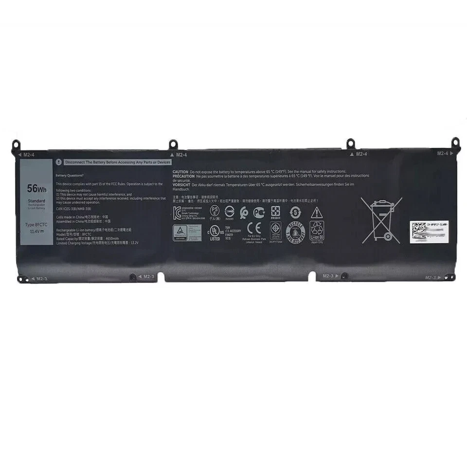 Bateria de notebook Dell 56Wh 8FCTC para XPS 15 9500 P8P1P DVG8m BT1,4 - Imagem 1 de 1