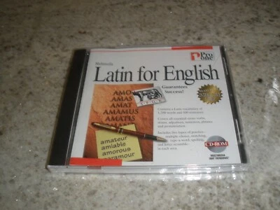 NEW SEALED MULTIMEDIA LATIN FOR ENGLISH PRO ONE PC CD-ROM 1997 - Image 1 of 3