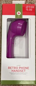 Purple Violet Retro Phone Handset For Computer/Mobile Device High Quality NEW - Picture 1 of 3