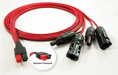 12' feet Solar Parallel Charging Cable fits ANDERSON POWERPOLE, JACKERY, 500w - Image 1 of 4