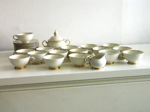 Arabia Finland Kultakoriste Vintage 1950's Fine China Coffee Set for 15 ELEGANT - Picture 1 of 4