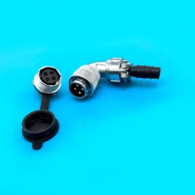 Circular Mount Electrical Wire Connector 20mm WF20 4-Pin Aviation Plug Socket - Image 1 of 4