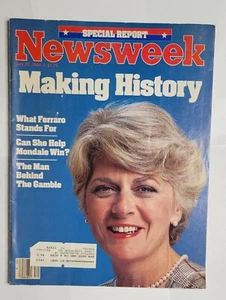 Newsweek July 23, 1984 Geraldine Ferraro Historic VP Nominee Mondale Election - Picture 1 of 1