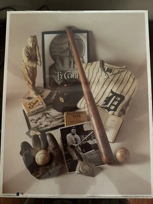 Póster oficial de Ty Cobb MLB 1993, montaje Memorbilia  Foto 1 de 2