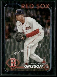 2024 Topps Serie 2 Lámina Crackle Negra Vaughn Grissom #467 Medias Rojas - Imagen 1 de 2