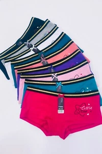 6 Boxer Briefs Short LITTLE STAR Boyshort Sexy Women Teen Underwear Panties 8532 - Picture 1 of 12