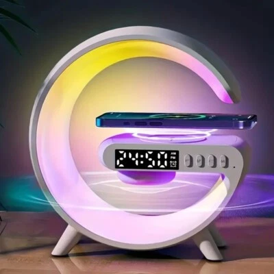 Smart Light Sound Machine And Wireless Charger and Bluetooth Speaker - Image 1 of 4