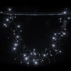 50 Cool White Christmas LED Timer Lights Battery Operated Indoor Outdoor - Picture 1 of 2