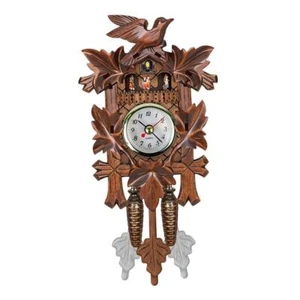 Clocks Hand-Carved Cuckoo Clock Living Room Bedroom Decor Tabletop Wall Cuckoo - Picture 1 of 7