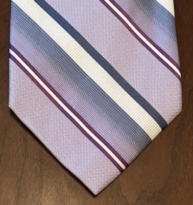 Covington Blue Purple 100% Silk Men’s Neck Tie Made In China - Image 1 of 4