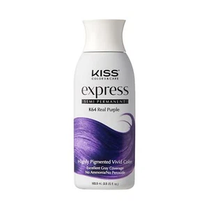 Kiss Express Semi-Permanent Hair Color 100mL (3.5 US fl.oz) (1 PACK,K64 PURPLE - Picture 1 of 5