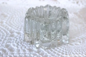FERMACARTE ANTICO IN VETRO \ VINTAGE GLASS PIANO COSTER CUP / POSACENERE - Picture 1 of 4