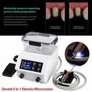 2in1 Dental LED bürstenloser elektrischer Mikromotor Vektorsteuerung Wassertank - Bild 1 von 23