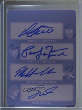 2017-18 Leaf Ultimate Printing Plate Magenta 1/1 Donald Audette Auto HOF 0c3