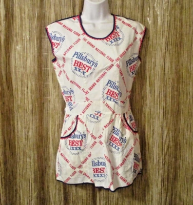 Vtg Rare Pillsbury APRON from 1958 Pillsbury Bake-Off Contest cookbook Doughboy - Image 1 of 4