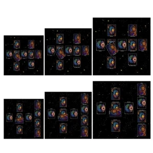 Multifunctional Divinations Table Cloth Board Game Oracles Card Pad Runes Mat - Picture 1 of 14