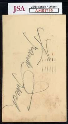 Frankie Frisch JSA Coa Signed 1954 Government Postcard GPC Autograph - Image 1 of 2