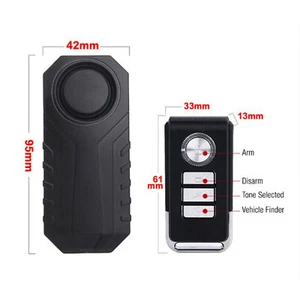 113dB Antivol sans fil étanche moto vélo vélo alarme à distance - Photo 1/11