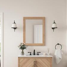 Glacier Bay Bathroom Vanity Mirror 24"X32" Rectangular Wall Mount Weathered Tan