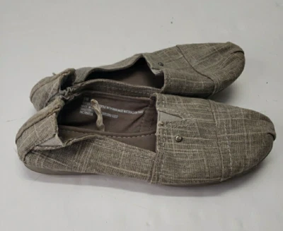 Mad Love туфли женщин размер 6 Вт повседневный поскользнуться на плоскостях комфорта серый ткани круглый носок - Изображение 1 из 4