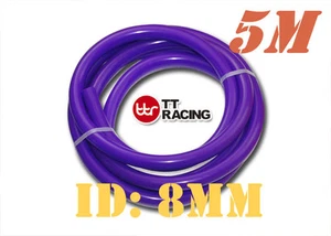 8mm 5/16" Silicone Vacuum Tube Hose Silicon Tubing Purple 5 Meters 5M 15.5FT - Picture 1 of 6