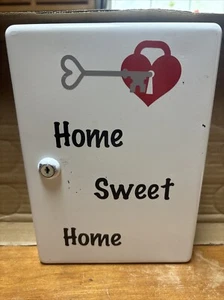 Home Sweet Home Key Cabinet Security Metal Key Box Steel Key Lock Wall Mounted - Picture 1 of 6