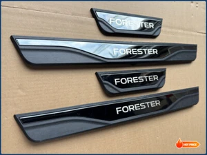 For Forester Accessories Car Door Scuff Sill Cover Panel Step Protector Trims X4 - Picture 1 of 14
