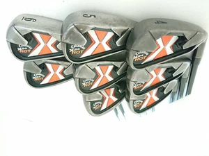 Callaway X-24 HOT Iron Set 8pcs 4-Pw,Sw Flex R Regular Original Carbon - Picture 1 of 4
