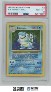 1999 Pokemon Classic Base Set Holo Blastoise PSA 8 #2/102 - Picture 1 of 3