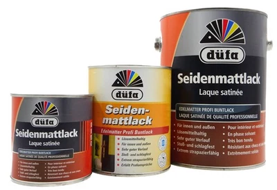 düfa Seidenmattlack Buntlack Lack für Holz Metall Hart-PVC - seidenmatt - Bild 1 von 4