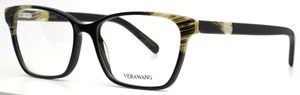 Gafas VERA WANG V399 BK cuerno negro para mujer semi gato 54-16-140 B:40 C - Imagen 1 de 15