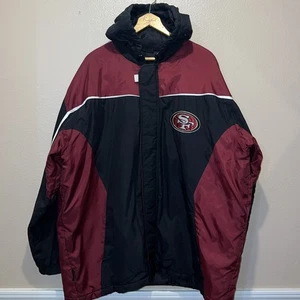 Giacca San Francisco full zip con cappuccio ricamo taglia 2XL rosso scarlatto nero - Foto 1 di 8