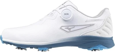 Мужские туфли для гольфа MIZUNO NEXLITE UW BOA 51GQ2420 белые/синие - Изображение 1 из 4