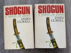 VOL 1 & 2 hardback HB SET 1975 Book Club Edition Atheneum SHOGUN James Clavell - Picture 1 of 13