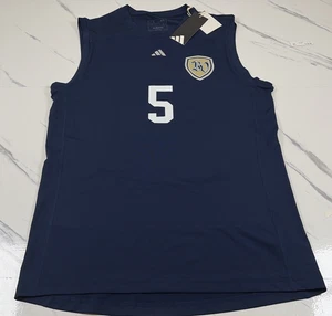 Adidas Barons Basketball Training Jersey Mens Navy Sleeveless Tank Size Large - Picture 1 of 11
