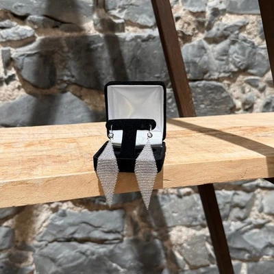 Pendientes colgantes de malla de plata Tiffany & Co Foto 1 de 4