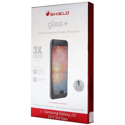 ZAGG Invisible Shield Glass Screen Protector for Galaxy J3 / J3 V 3rd Gen - Image 1 of 3