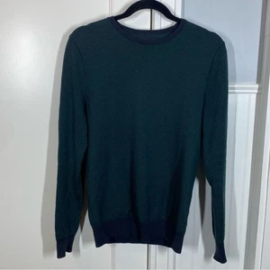 Bonobos Extra Fine Merino Wool Sweater Mens size xs Slim green and blue fall - Picture 1 of 7