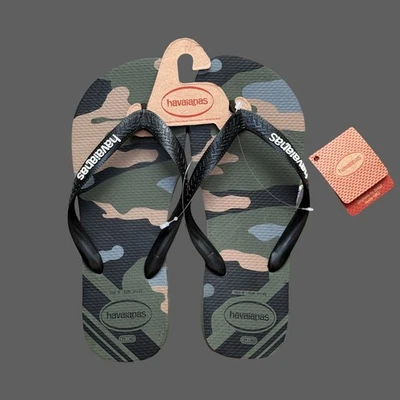 Chanclas Havaianas Top Camufladas Musgo M8 Unisex Nuevas con Etiquetas Foto 1 de 4