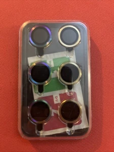 AGVEE 3+3 6 Pack for iPhone 13 6.1 inch / 13 Mini 5.4 inch Camera Lens Gold /mul - Picture 1 of 3