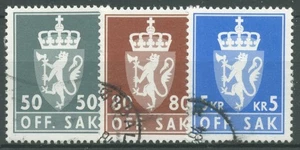 Noruega 1976 sello de servicio escudo D 102/04 sellado - Imagen 1 de 1