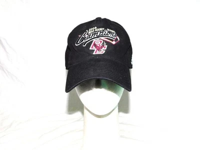 Boston College BC Eagles 2008 NCAA Hockey Champions Negro Rojo Gorra Adidas Foto 1 de 4