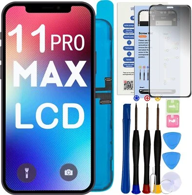 For Apple iPhone 11 Pro Max LCD OLED Display Touch Screen Replacement Digitizer - Image 1 of 4