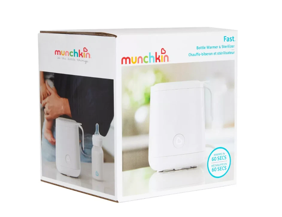 Munchkin Fast Baby Bottle Warmer and Sterilizer - Warms in 60 Seconds