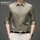 New Mens Dress Shirts Long Sleeves Slim Formal Business Work Casual Shirts Tops
