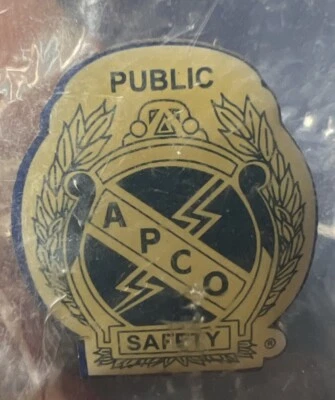 Vintage Enamel APCO Public Safety Pin Back - Image 1 of 4