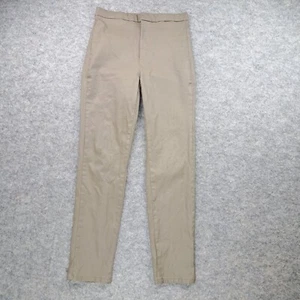 Massimo Dutti Pants Womens Size US 6 Gray Brown Slim Ankle Stretch Chino Career - Picture 1 of 12