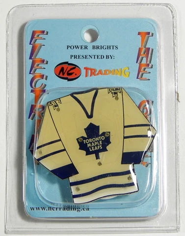 Toronto Maple Leafs Flashing LED Light-Up Jersey Magnet Pin New NIP NHL Hockey Cover